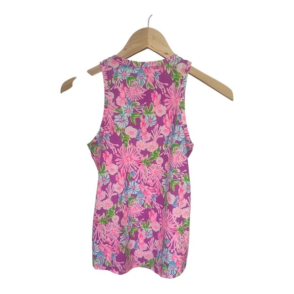 Lilly Pulitzer Luxletic Westley Tank Top Floral Colorful XXS Athleisure - Picture 3 of 3